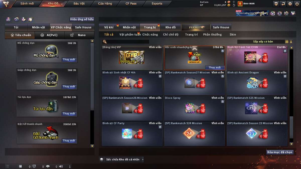 shop acc cf uy tin gia re